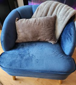 Blue Velvet Chair