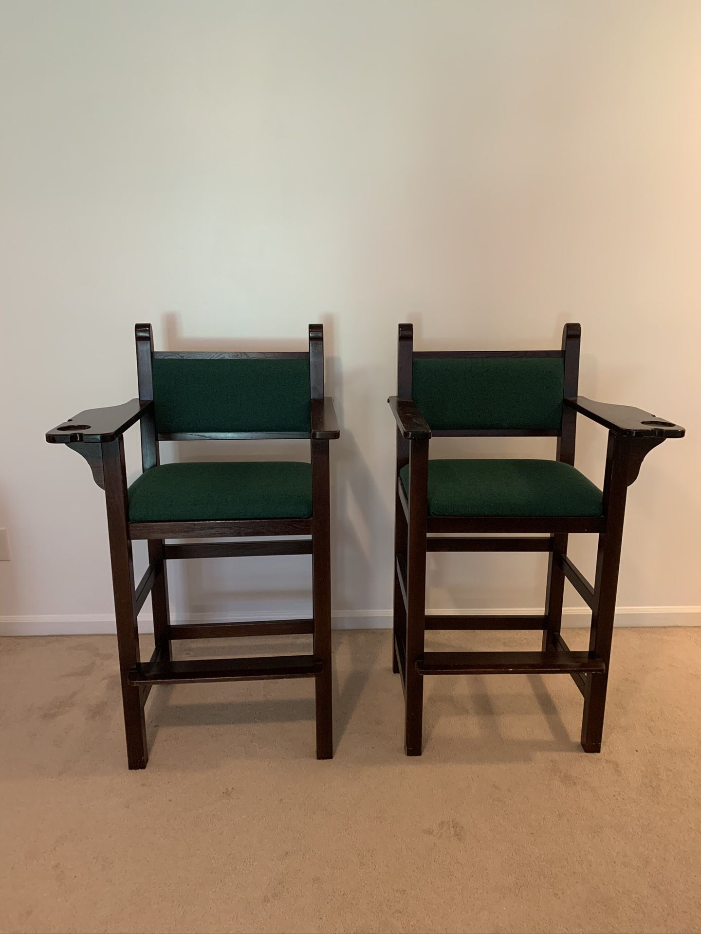 $100 for both!!! Billiard Spectating Chairs for OBO!!! Pool/Pub Chairs