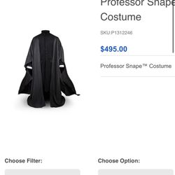 Harry Potter Professor snape Collectible Costume 