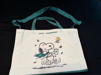 Peanuts x Starbucks Snoopy Canvas Tote Bag