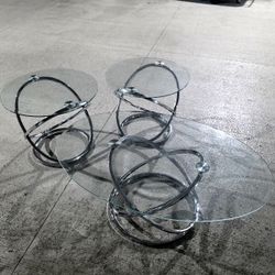 Glass Table Set