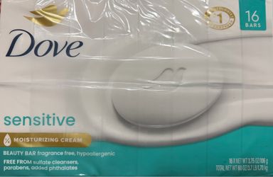 Dove Sensitive Skin Beauty Bar Soap 16-Pack