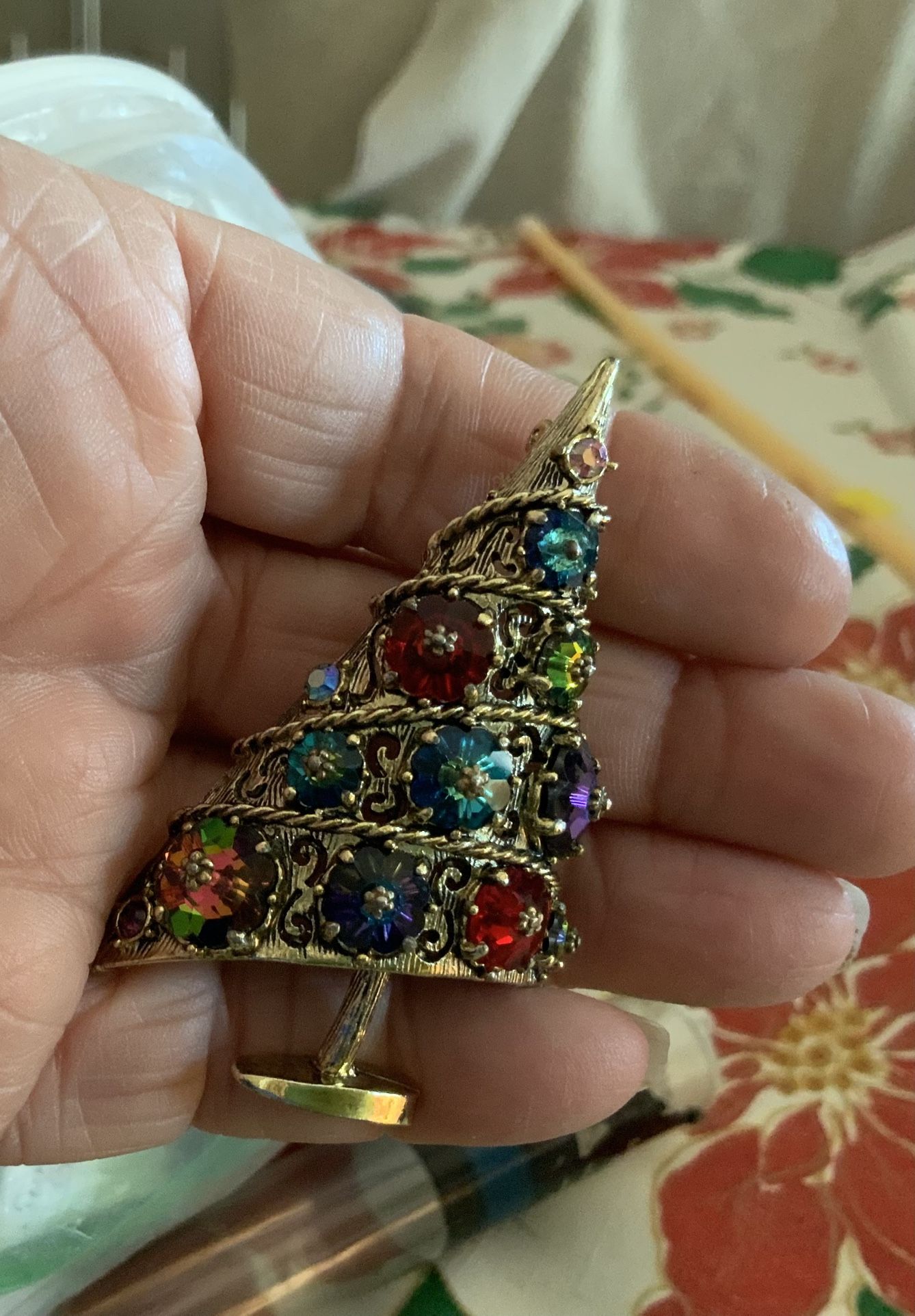 Rare Christmas Brooch Free Shipping