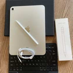 Apple iPad 10th Generation 256GB  With  Keyboard case and Pencil 