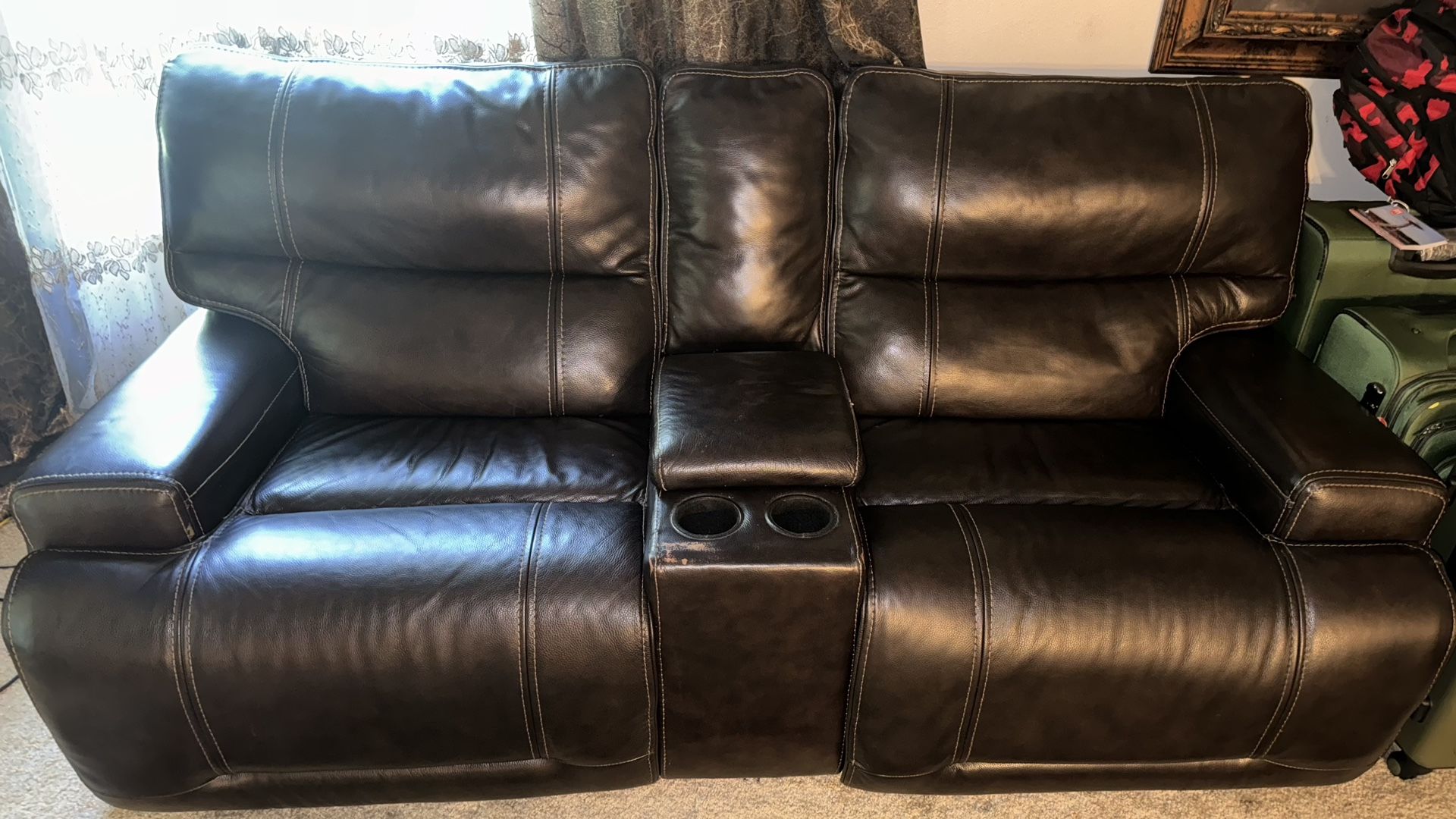 Leather Recliner 2 Seat Couch