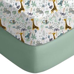 Pack And Play Sheets Fitted, Mini Crib Sheets 2-Pack 