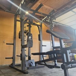 Vesta All In One Smith Machine | Multi-Use Adjustable Bench w/ Precher Curl And Leg Extension | Fitness | Home Gym | Squat Rack |FREE DELIVERY 🚚