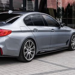 BMW 5 SERIES G30 2017+ MP STYLE REAL CARBON FIBER SIDE SKIRTS