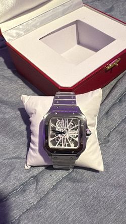 Cartier Santos Skeleton Automatic Stainless Steel