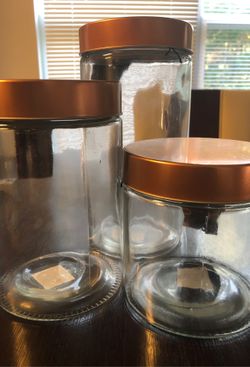 Glass jar set