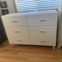West Elm White Dresser