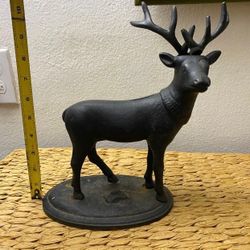 Adórno Venado Cast Iron Muy Antiguo 