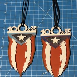 Puerto Rico “100x35” 3D Printed Rearview Mirror