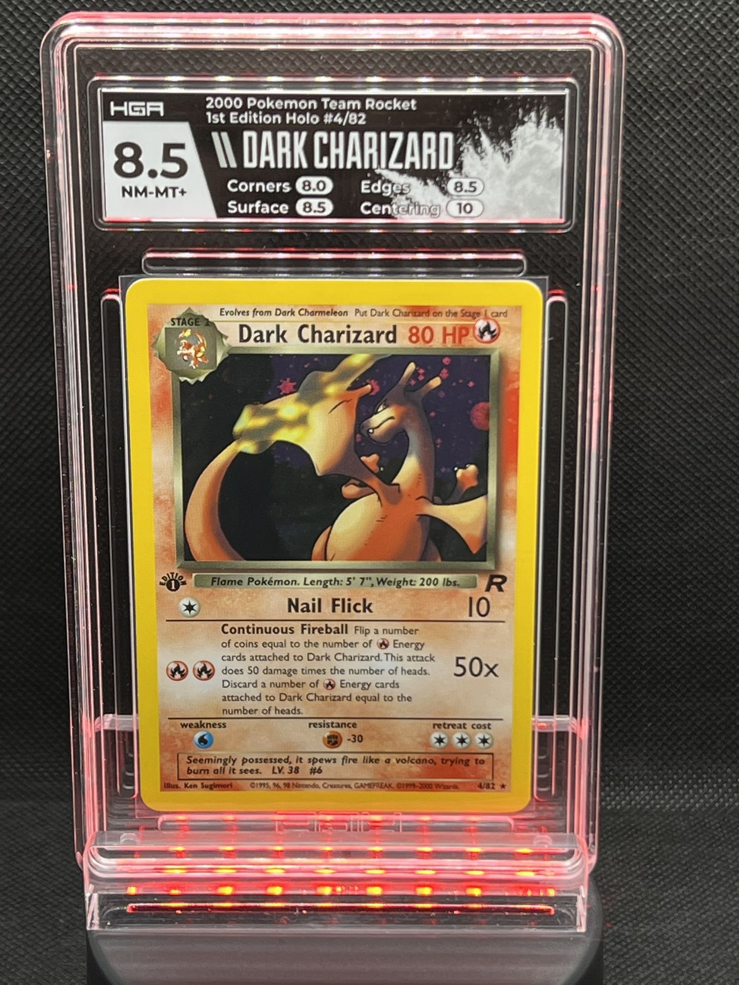 Dark Charizard 1st Edition Holo Rare Pokmon HGA 8.5  PSA 9 -  www.rajagirimanappuram.com