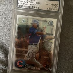 Wilson Contreras Signed Rookie Card