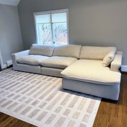 Modular Cloud Couch w/Down-Feather Cushions | 🚛 WHITE GLOVE DELIVERY