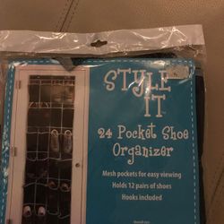 24 pocket shoe organizer, new