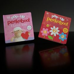 DK Pop-Up Peekaboo Board Books Set of 2