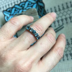 London Blue Topaz 5 Stone Ring