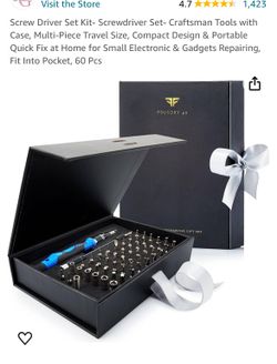 Screw Driver Set Kit- Screwdriver Set- Craftsman Tools with Case 60 Pcs