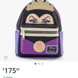 *DISNEY LOUNGE FLY EVIL QUEEN FACE BACKBACK*