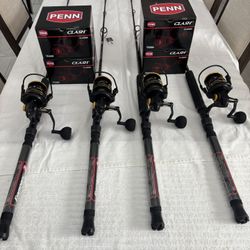 New Penn Clash 8000 on Penn Rampage 6’6” 50-100lb Rods 
