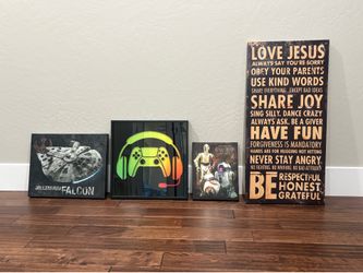 Star Wars Canvas Pictures (set of 4)