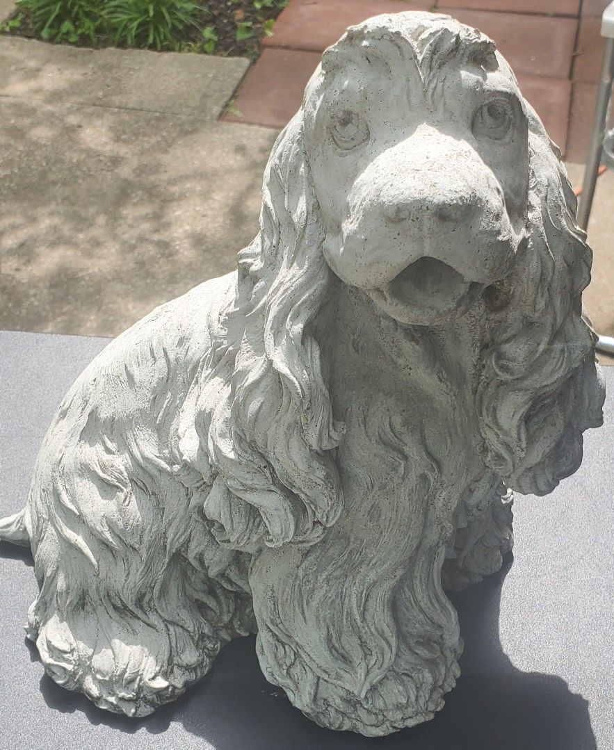 CONCRETE Cocker Spaniel Statue ($40)