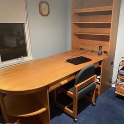 Full Sized Desk Mint Condition With Two Chairs