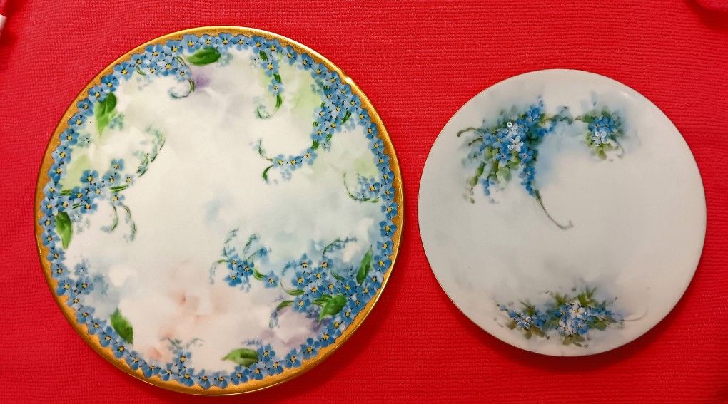 Vintage 9 In Diameter Plate Painted From JAPAN.