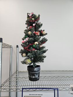 Mini Decorated Christmas Tree – Tabletop Holiday Tree – Pre-Decorated