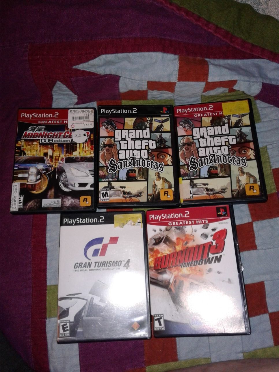 PS2 lot of 5 games