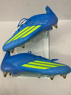 Adidas Soccer Cleats Blue Yellow Soft Ground