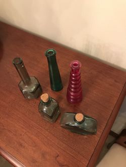 Colored bottles