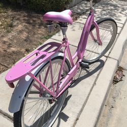 Pink schwinn windwood women's cruiser online bike