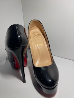 Christian Louboutin Black Patent Platform Heels