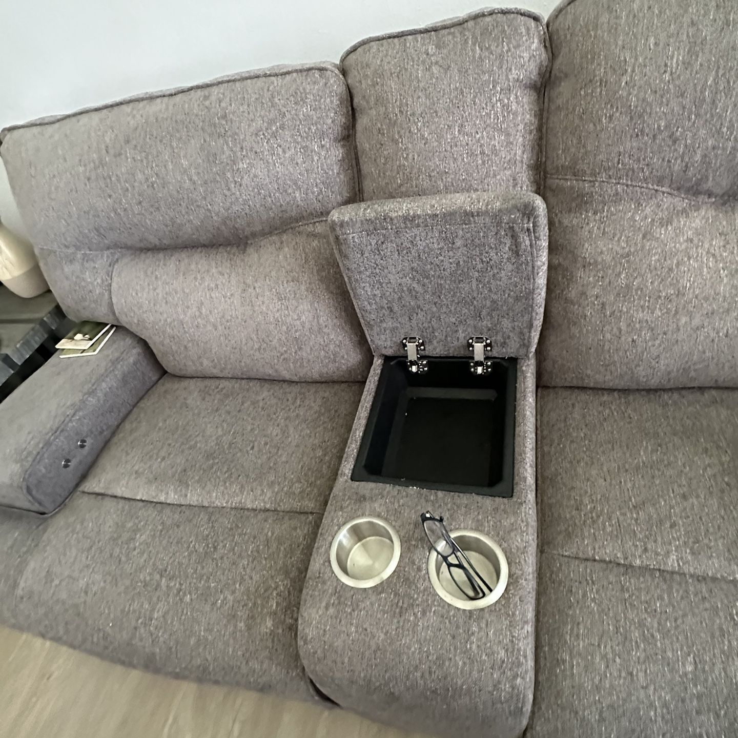 Two Seat Loveseat With Reclining Chairs