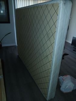 Queen size bed frame and queen box spring