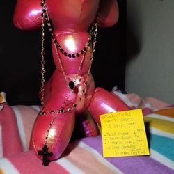 Three Piece Separate Black Heart Cross Long Necklace Set