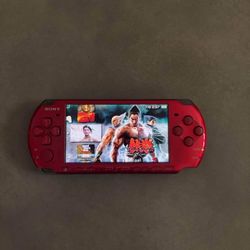 Red PSP with 1000+ games!
