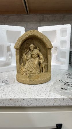 St. Francis Garden Watch Sculpture By PartyLite
