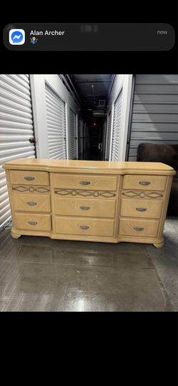 Solid wood dresser