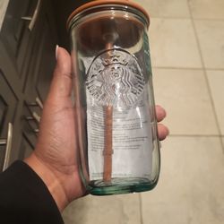 Starbucks Recycle Glass Cup