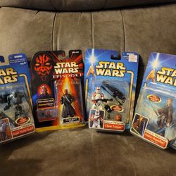 Star Wars Figurine Bundle Clone Trooper Anakin Skywalker Super Battle Droid Darth Maul