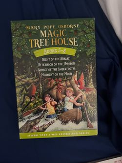 Magic Tree House Books 5-8 by Mary Pope Osborne paperback used good condition. Lightly read.