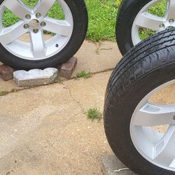 RIMS & TIRES SIZE 235/55ZR18.   5 Lug 