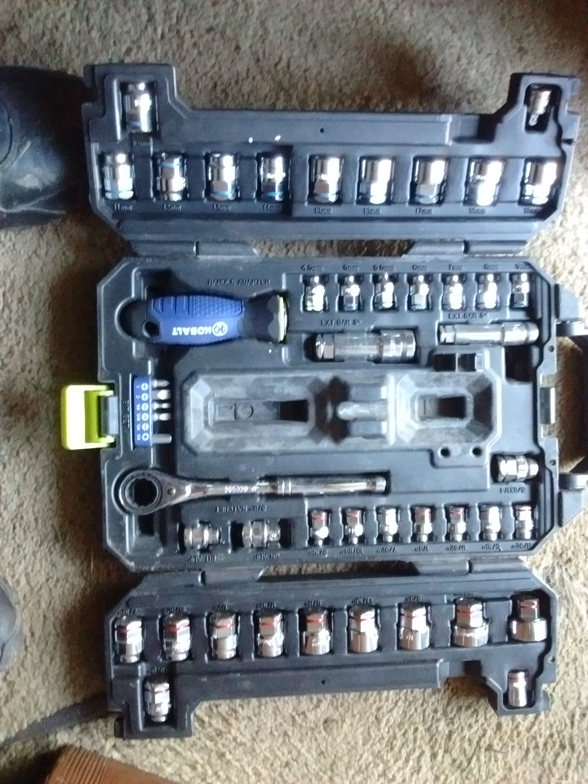 47pc Kobalt Xtreme access mechanics tool set