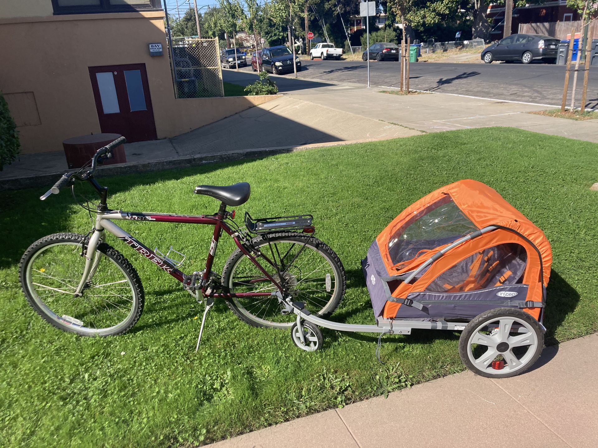 instep double bike trailer