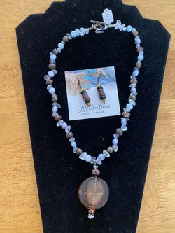 Necklace And Earrings Hand Made
