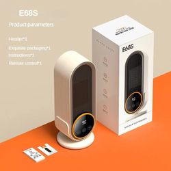 Portable Remote Control Heater 1200W for Room With LCD Touch Screen Display $29.99